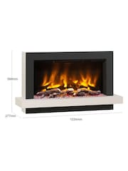 Be Modern Matt Cashmere Huxton Wall Mounted 41inch Electric Fire - Image 4 of 6