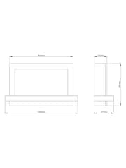 Be Modern Matt Cashmere Huxton Wall Mounted 41inch Electric Fire - Image 6 of 6