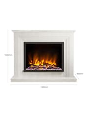 Be Modern Manila Micro Marble Cabrina Complete Electric Fireplace - Image 3 of 5