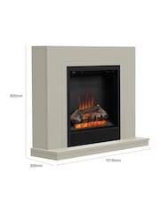 Be Modern Stone Colby Complete Electric Fireplace - Image 6 of 7