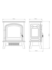 Be Modern Black Colman Freestanding Electric Stove - Image 4 of 7