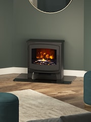 Be Modern Black Beacon Large Freestanding Electric Stove - Image 2 of 7
