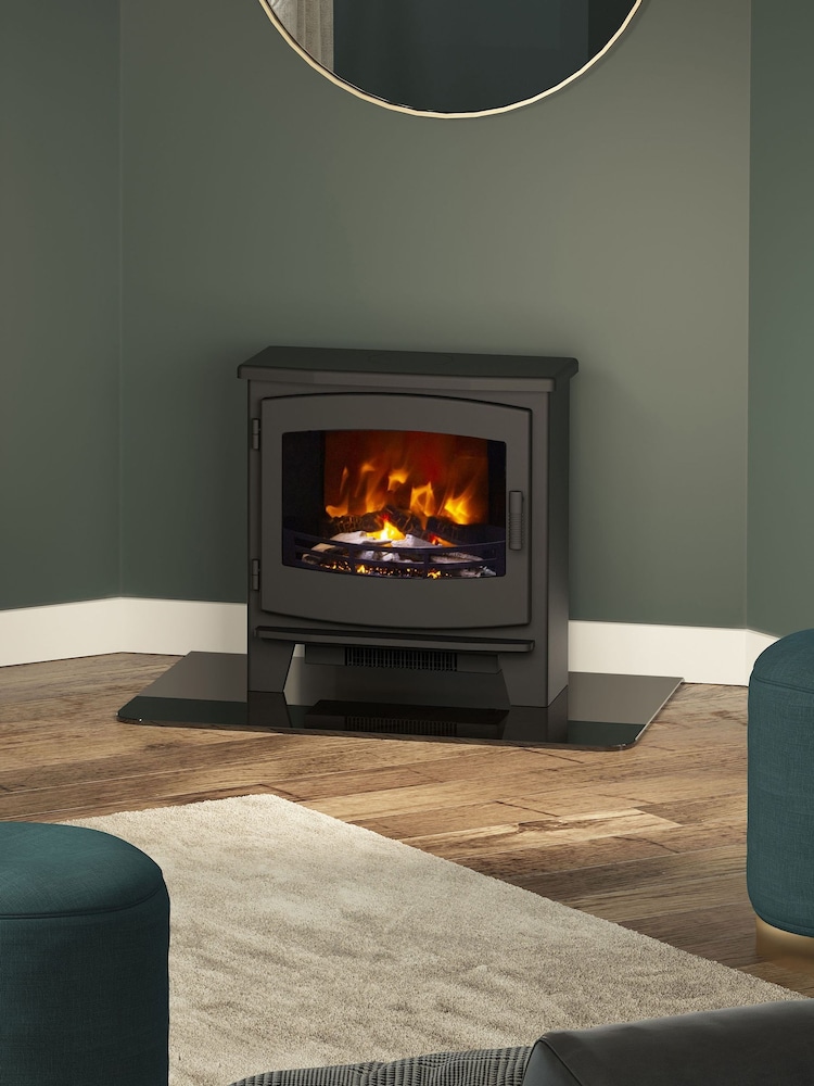 Be Modern Black Beacon Large Freestanding Electric Stove - Image 2 of 7