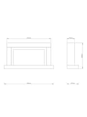 Be Modern Cashmere Vardo Wall Mounted 47inch Electric Fire - Image 6 of 6