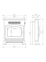 Be Modern Black Banbury Inset Electric Stove - Image 4 of 7