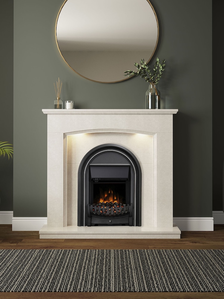 Be Modern Black Abbey Inset Electric Fire - Image 1 of 4