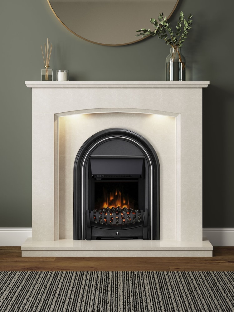 Be Modern Black Abbey Inset Electric Fire - Image 2 of 4