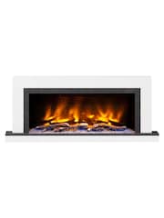 Be Modern Ice White Vardo Wall Mounted 57inch Electric Fireplace - Image 2 of 5