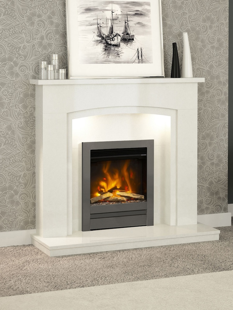 Be Modern Black Nickel Pryzm Edge 16inch Inset Electric Fire - Image 1 of 5 Be Modern Black Nickel Pryzm Edge 16inch Inset Electric Fire - Image 1 of 5