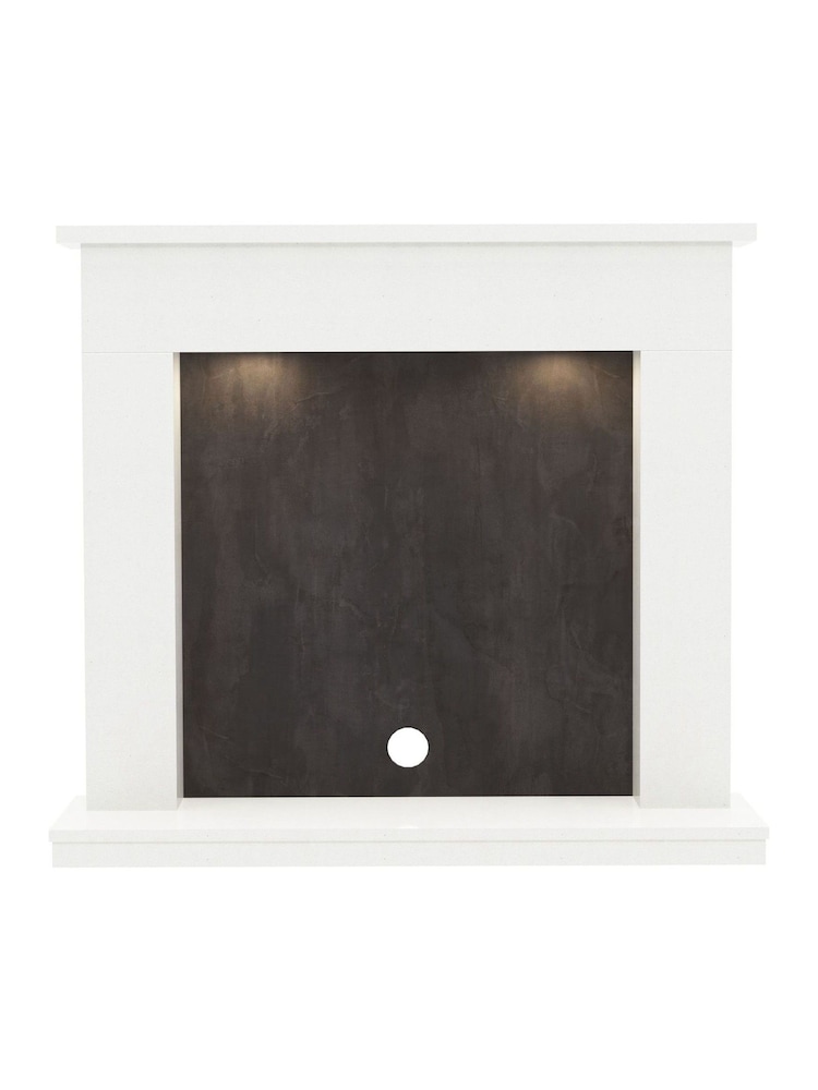 Be Modern Grey Micro Marble Allensford Inglenook with Undermantel Lighting - Image 2 of 6 Be Modern Grey Micro Marble Allensford Inglenook with Undermantel Lighting - Image 2 of 6