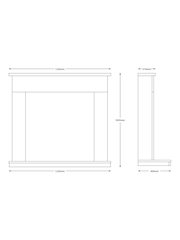 Be Modern Grey Micro Marble Allensford Inglenook with Undermantel Lighting - Image 6 of 6
