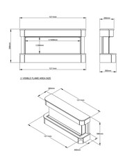 Be Modern Indigo Juliette Wall Mounted Electric Fire - Image 6 of 6