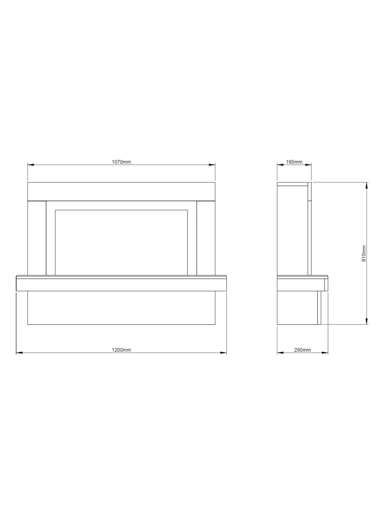 Be Modern White Micro Marble Impero Complete 47inch Electric Fireplace - Image 6 of 6