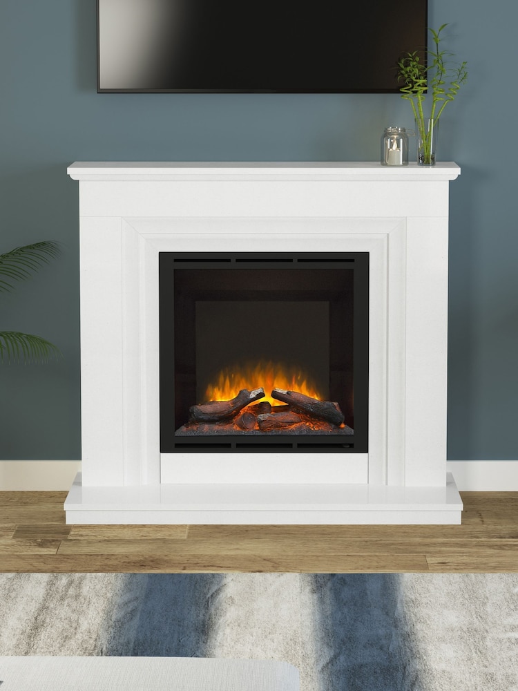 Be Modern Black Elsie Inset Wall Mounted Electric Fire 900 HD - Image 1 of 4