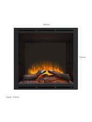 Be Modern Black Elsie Inset Wall Mounted Electric Fire 900 HD - Image 4 of 4