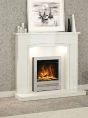 Be Modern Chrome Pryzm Edge 16inch Inset Electric Fireplace - Image 1 of 7