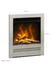 Be Modern Chrome Pryzm Edge 16inch Inset Electric Fireplace - Image 3 of 7