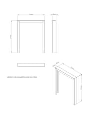 Be Modern Chrome Pryzm Edge 16inch Inset Electric Fireplace - Image 5 of 7