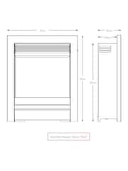 Be Modern Chrome Pryzm Edge 16inch Inset Electric Fire - Image 4 of 5