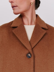 Vivere Brown Oversized Sadie Midi Coat - Image 3 of 5