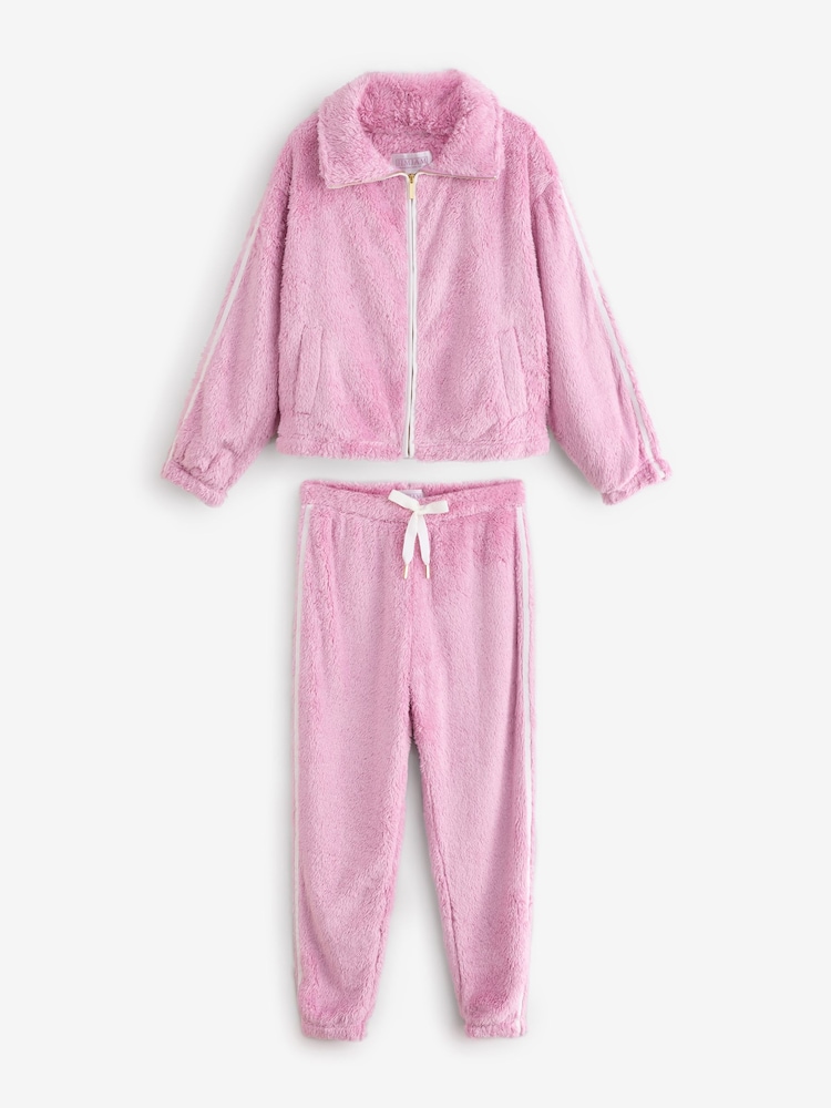 Jim Jam the Label Pink Zip Through Lounge Set - Image 1 of 3
