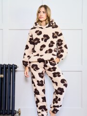 Jim Jam the Label Animal Twosie Brown Fleece - Image 1 of 2