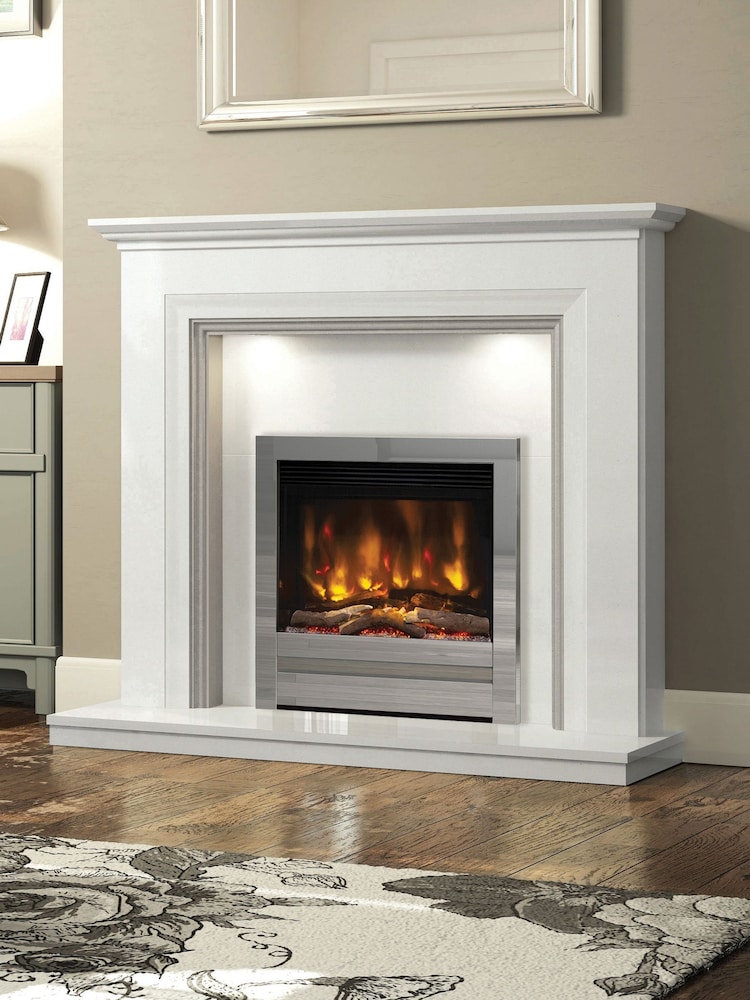 Be Modern Chrome Pryzm Edge 22inch Inset Electric Fireplace - Image 1 of 5
