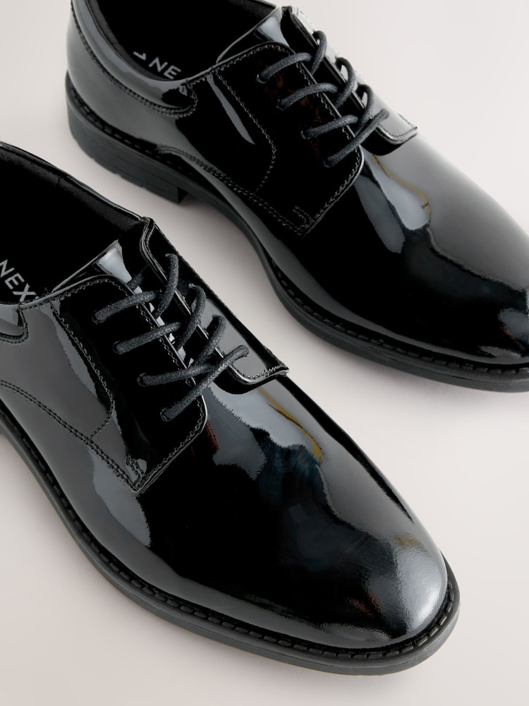 Charol negro - Zapatos de cordones de cuero - Imagen 5 de 5