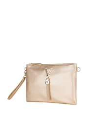 Valentino Bags Gold Divina Flat Clutch - Image 2 of 4