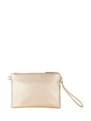 Valentino Bags Gold Divina Flat Clutch - Image 3 of 4