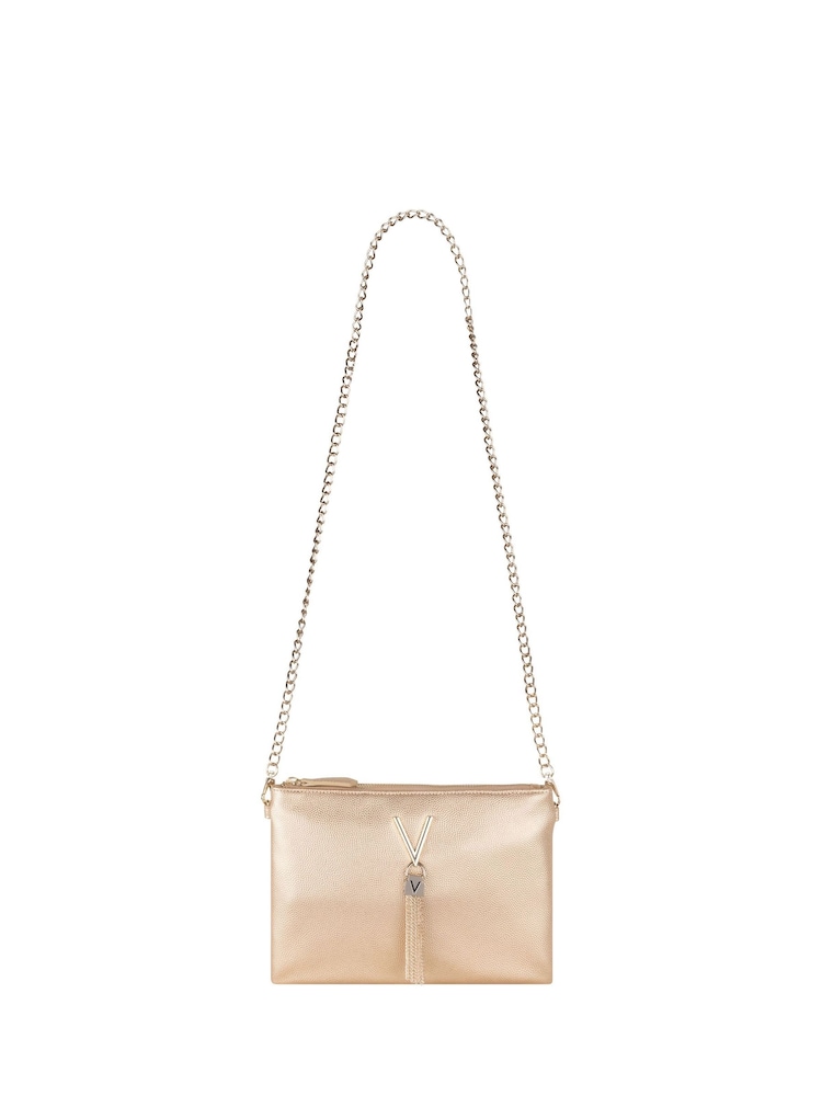 Valentino Bags Gold Divina Flat Clutch - Image 4 of 4