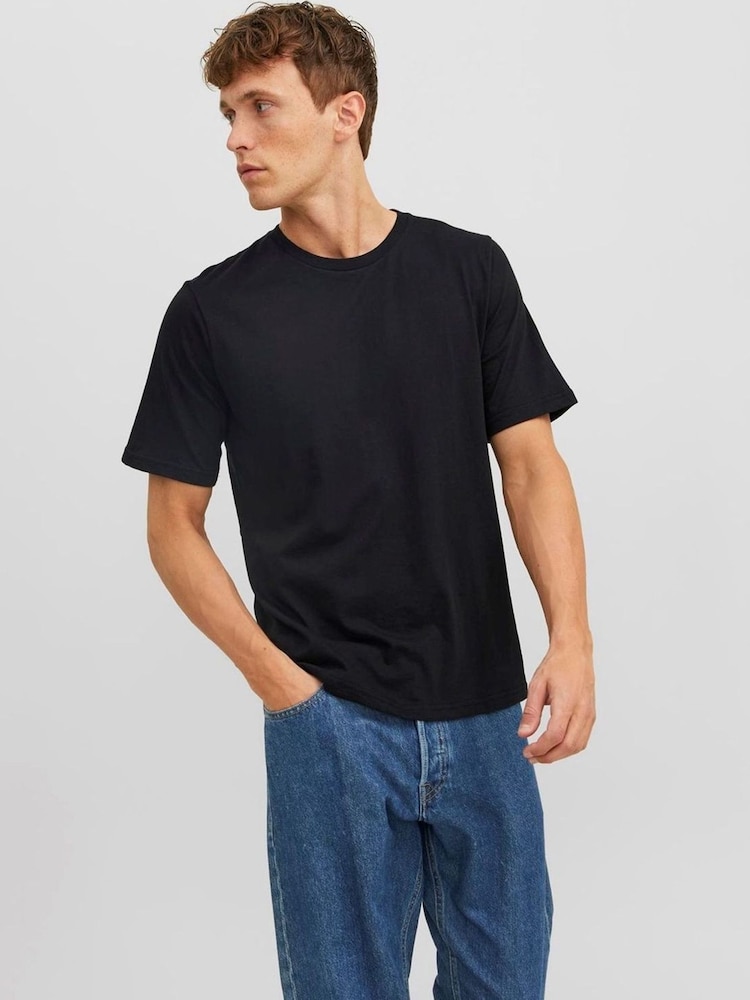 JACK & JONES Black Under T-Shirts 3 Pack - Image 1 of 5 JACK & JONES Black Under T-Shirts 3 Pack - Image 1 of 5
