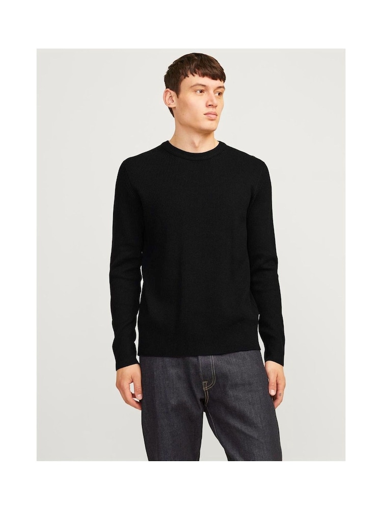 JACK & JONES Black Perfect Knit Sweatshirt - Image 1 of 5