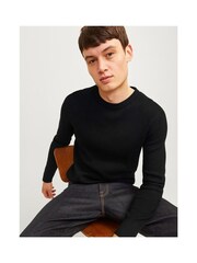 JACK & JONES Black Perfect Knit Sweatshirt - Image 3 of 5