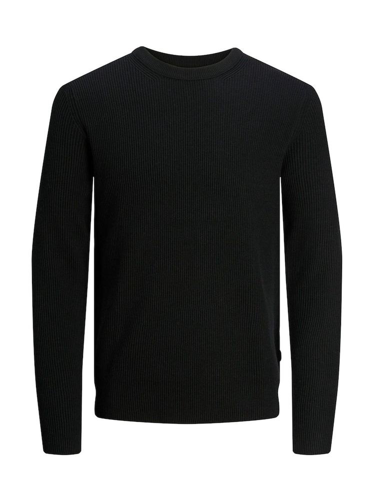 JACK & JONES Black Perfect Knit Sweatshirt - Image 5 of 5