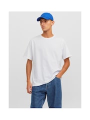 JACK & JONES White Under T-Shirts 3 Pack - Image 4 of 5
