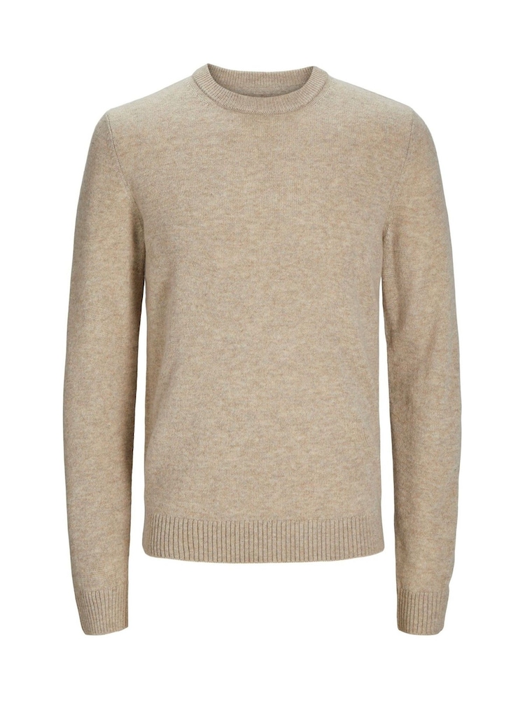 JACK & JONES Grey Lambswool Knit Sweatshirt - Image 4 of 4