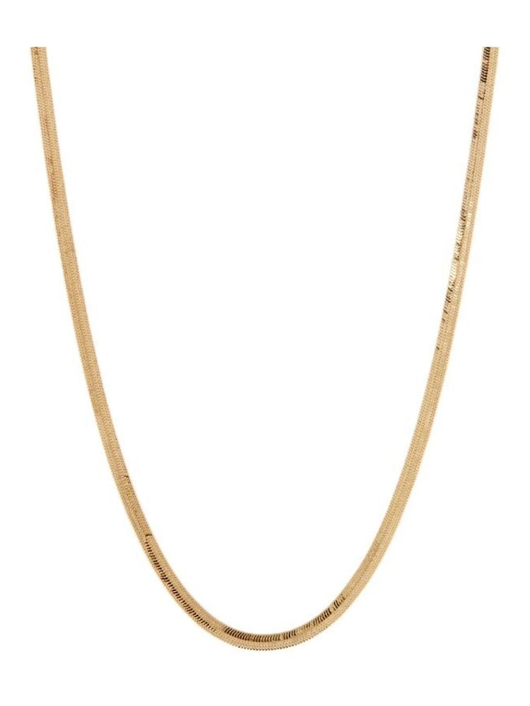 Luv Aj Gold Tone Core The Classique Herringbone Chain - Image 1 of 4 Luv Aj Gold Tone Core The Classique Herringbone Chain - Image 1 of 4