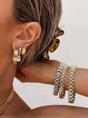 Luv Aj Gold Tone Core Timepiece Bracelet - Image 2 of 4
