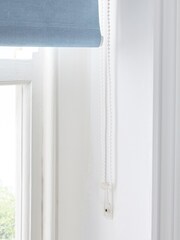 Slate Blue Ready Made Printed Plain Moisture Resistant Roller Blind - Image 4 of 4