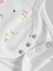 White Character 7 Pack Baby Short Sleeve Bodysuits 5 Pack - Image 14 of 14