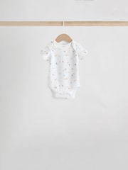 White Character 7 Pack Baby Short Sleeve Bodysuits 5 Pack - Image 3 of 14