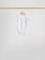 White Character 7 Pack Baby Short Sleeve Bodysuits 5 Pack - Image 6 of 14