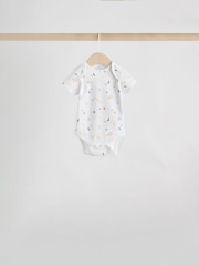 White Character 7 Pack Baby Short Sleeve Bodysuits 5 Pack - Image 7 of 14