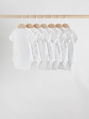 White Character 7 Pack Baby Short Sleeve Bodysuits 5 Pack - Image 9 of 14