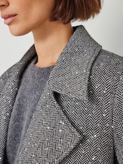 Hush Grey Campbell Sequin Coat - Image 4 of 5