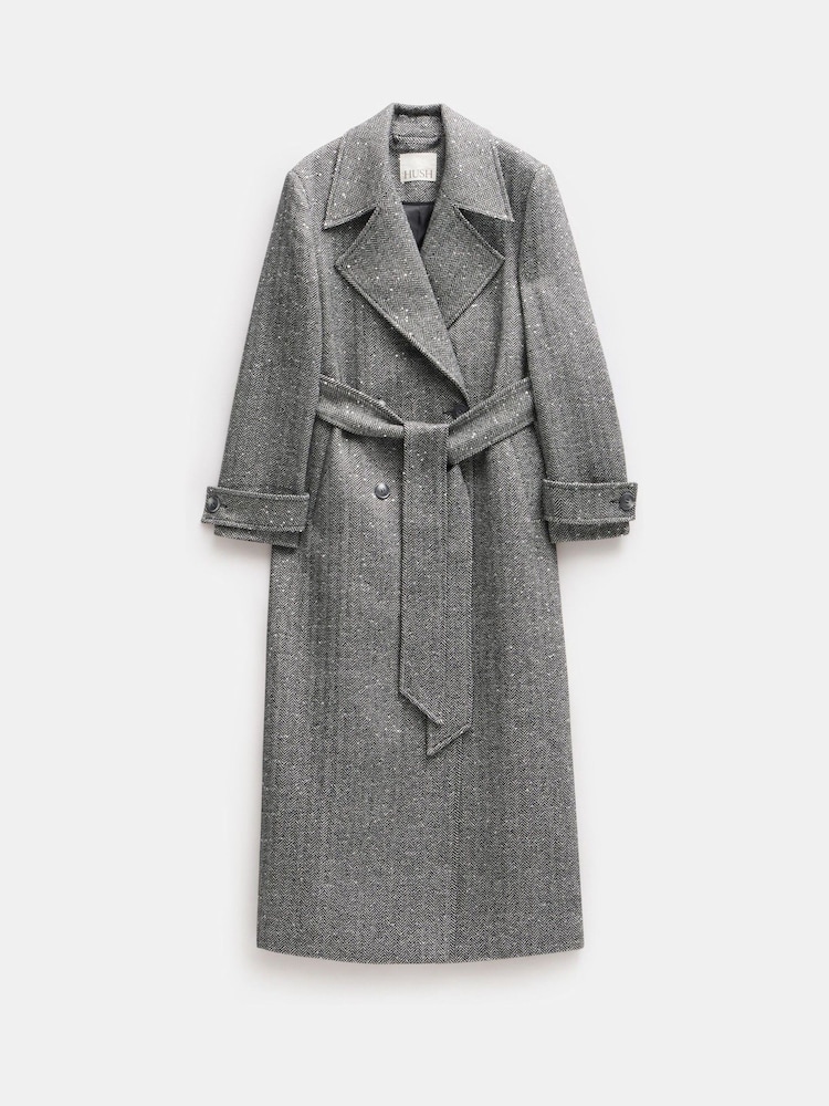 Hush Grey Campbell Sequin Coat - Image 5 of 5