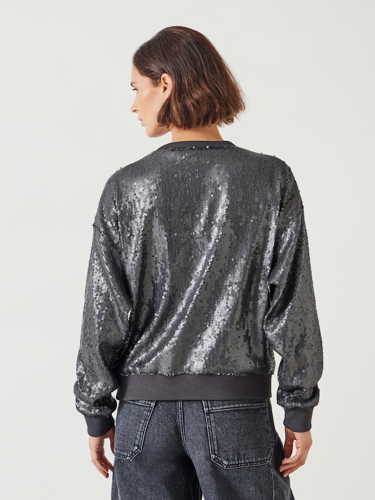 Hush Sadie Sweatshirt in Relaxed Fit mit Pailletten - Bild 2 von 5 Hush Sadie Sweatshirt in Relaxed Fit mit Pailletten - Bild 2 von 5