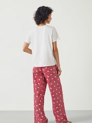 Hush Red Lucy Cotton Viscose T-Shirt Pyjamas Set - Image 3 of 5