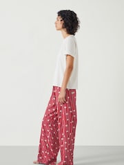 Hush Red Lucy Cotton Viscose T-Shirt Pyjamas Set - Image 4 of 5
